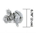 thumbnail image 3 of Dragon Wrap 925 Sterling Silver Ring Fine Fantasy Creative Mythical Jewelry, 3 of 3