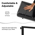 thumbnail image 4 of Kinsuite 2-Seat Waiting Room Bench - Office Waiting Room Chairs Leather Bench Waiting Room Furniture Modern Entryway Bench with Thickened Cushion for Office Barber Store Nail Salon, Black, 4 of 10