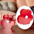 thumbnail image 3 of Jarrón de flores de acrílico, florero decorativo con flores novedosas y maceta de agua. rojo, 3 of 8