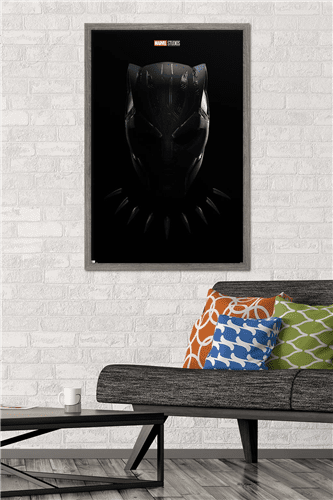 Marvel Black Panther: Wakanda Forever - Teaser One Sheet Wall Poster, 22.375" x 34" Framed