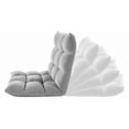 thumbnail image 2 of Velago Clam Adjustable Folding Plush Floor Gaming Chair, 2 of 3