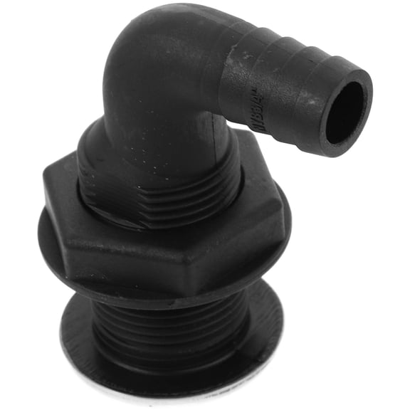 FUEENIRVA Black Dial Marine Vessel Drainage Hardware for Boats and Watercraft, and Easy to Install