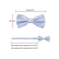 thumbnail image 4 of INSPIRE CHIC Men's Bow Tie Accessories Adjustable Strap Formal Solid Tuxedo Pre-Tied Lavender, 4 of 5