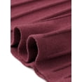 thumbnail image 7 of DARING DIVA Women's Long Sleeve Sweater with Knit A-Line Midi Design Dress S Wine Red, 7 of 7
