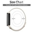 thumbnail image 5 of Band for Fitbit Inspire 3 Bands Women Men, Stainless Steel Metal Mesh Loop Adjustable Magnetic Wristband Replacement Straps Compatible with Fitbit Inspire 3 Fitness Tracker, 5 of 6