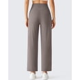 thumbnail image 3 of G4Free BareFeel 25"/27"/29" Inseam High Stretch Wide Leg Yoga Pants Ankle Length Casual Lounge Pants with Pockets, 3 of 7
