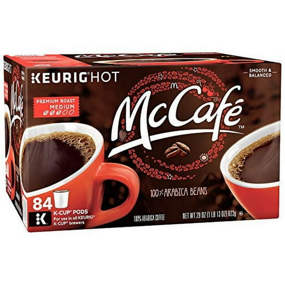 McCafe Premium Medium Roast K-Cup Coffee Pods, Premium Roast, 84 Count