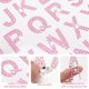 thumbnail image 5 of 170 Piezas de Pegatinas de Letras de Diamantes de Imitación Plateados, 5 Hojas de 34 Letras con Purpurina y Letras del Alfabeto Rosa, 5 of 5