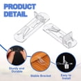 thumbnail image 3 of Uxcell Locking Shelf Support Pegs Plastic Cabinet Shelf Pins Clear Self-Locking Shelf Bracket Clips 6mm x 20mm, 3 of 7