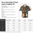 thumbnail image 5 of Sikiie Seasonal Tree Reflection Print Men's Hawaiian Shirt, Summer Beach Button Pocket Short Sleeve T-Shirt,XX-Large, 5 of 7