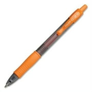 Pilot G2-7 Retractable Gel Roller Pen - Fine Pen Point Type - 0.7 mm Pen Point Size - Orange Ink - Translucent Barrel - 12 / Dozen