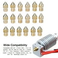 thumbnail image 3 of Brass Nozzle, Mk8 3D Printer Extruder Brass Nozzle, Practical Anti Rust For 3D Printer 3D Printers, 3 of 8