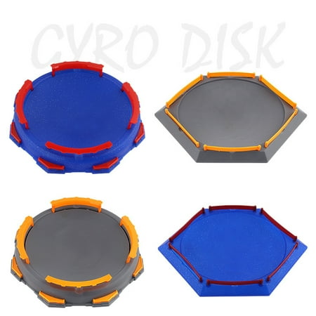 Hexagon/Round Beyblades Launcher Stadium Arena Disk for Burst Gyro Battle Attack, Toy Gift for Kids Children