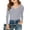 C309/Light Gray, variant on XIYON Girls Long Sleeve T Shirts Ribbed V Neck T Shirt Comfortable Stretchy Slim Fit Top For Kids And Tweens Soft Breathable Daily Wear Fashion 13-14 Years