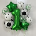 thumbnail image 5 of 11 globos de helio para decoración de fiestas de cumpleaños de fútbol, de 32 pulgadas, color verde y azul, para niños y niñas, 5 of 5