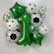 thumbnail image 5 of 11 globos de helio para decoración de fiestas de cumpleaños de fútbol, de 32 pulgadas, color verde y azul, para niños y niñas, 5 of 5