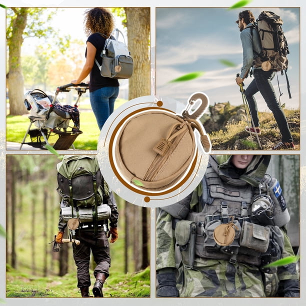 Greeniant Bolsa táctica para colgar, soporte duradero y portátil para fundas de llaves, cartera táctica, bolsa de bolsillo para caza Ropa Deportiva, Zapatos Caqui