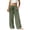 Green, variant on Wide Leg Linen Pants for Women Elastic Waist Cotton Blend Casual Trousers with Pockets Loose Flowy Summer Beach Work Vacation Outfit High Waist 2026, Green, S