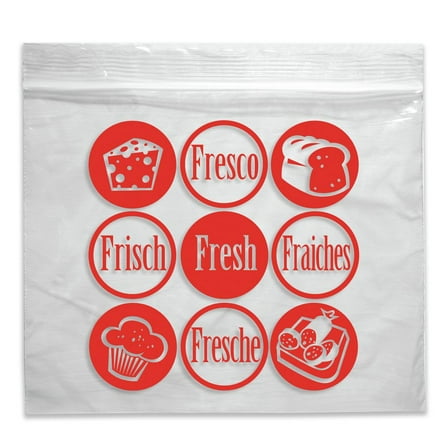 HUBERT® Deli Bags Resealable Clear Imprinted 1.25 mil LDPE - 8" L x 10" H 1000 per Case
