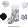 thumbnail image 3 of Coolnut 17.7 Inch Christmas Stockings, 1 PCS Palm Tree Presonalized Large Stocking Sock for Family Holiday Xmas Party Decorations, 3 of 7