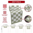 thumbnail image 5 of Sage Green Plaid Short Table Runner 36 Inches Long,Farmhouse Green White Checkered Lace Cotton Linen Table Runners Dresser Scarves,Tabletop Scarf Furniture Cover for Home Dinner Party Decor 13"x36", 5 of 8