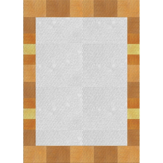 Ahgly Company Machine Washable Indoor Rectangle Transitional Bronze Brown Area Rugs, 5' x 7'