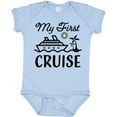 thumbnail image 3 of Inktastic My First Cruise with Cruise Ship and Palm Trees Boys or Girls Baby Bodysuit, 3 of 5