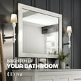 thumbnail image 3 of Eviva Aberdeen 36" White Framed Bathroom Wall Mirror, 3 of 7