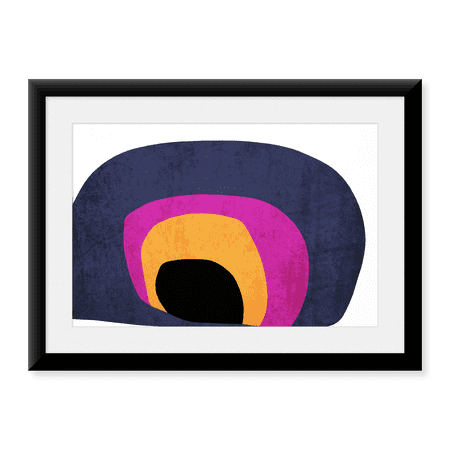 Framed Art Print, Art Shape Colors design XXXXVI by Irena Orlov, 17-7/8" x 21-7/8"