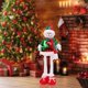 thumbnail image 1 of Muñeco de Navidad Estirable, Figura de Muñeco de Peluche de Pie, Figurita de Navidad, Piernas de Extensión para Fiesta, Festival, Juguete para Niños, M BLESIY Figura de Papá Noel, 1 of 8