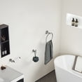 thumbnail image 3 of 3 - Piece Bathroom Hardware Accessories Set Wall Mounted, 3 of 9