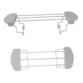 thumbnail image 3 of unbranded 2Ud Soporte Para Pan Y Tostadas En Metal Compatible Con Horno Y Tostadora Cocina, 3 of 7