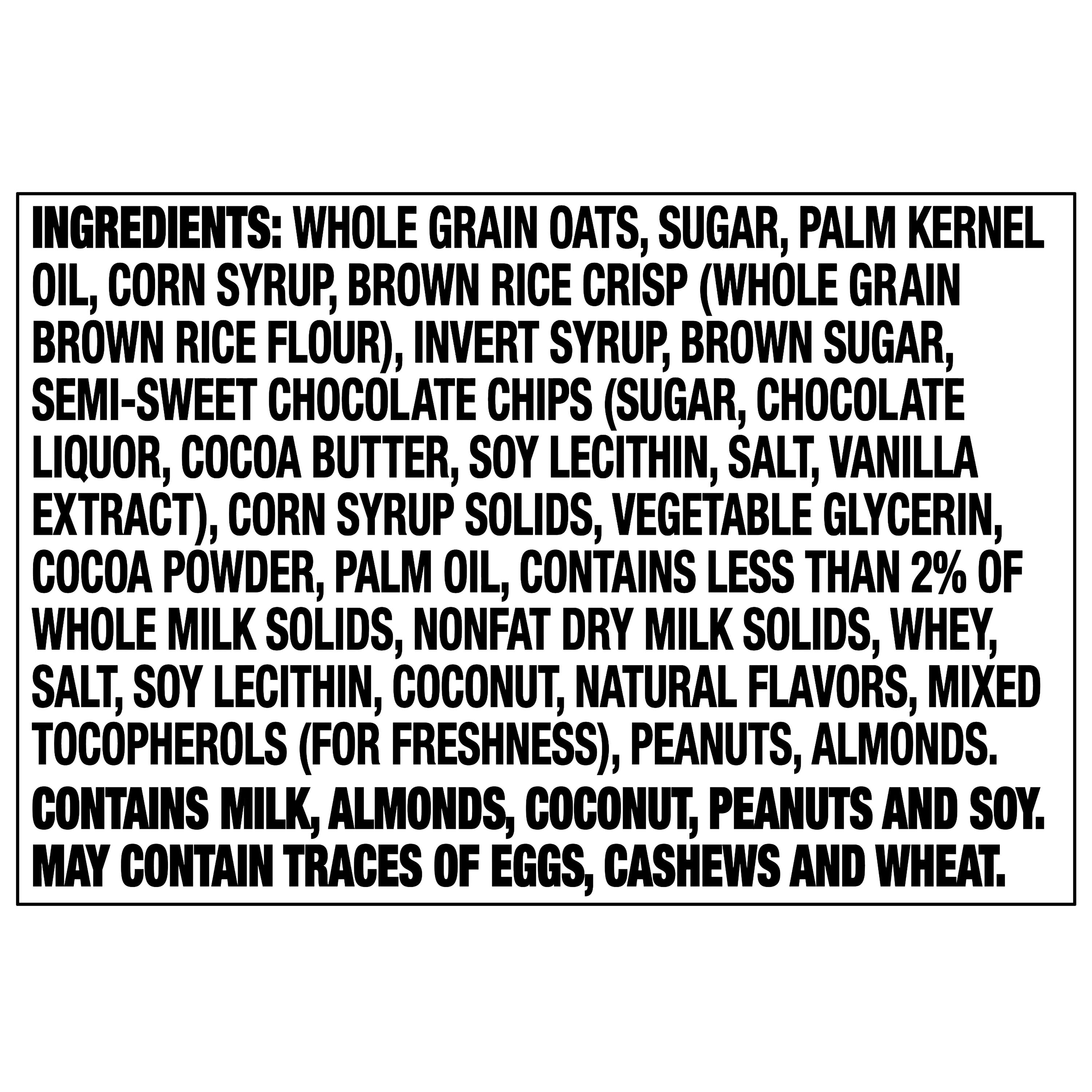 Great Value Chocolate Chip Dipped Chewy Granola Bars, 1.1 oz Paper Box, 20 Count