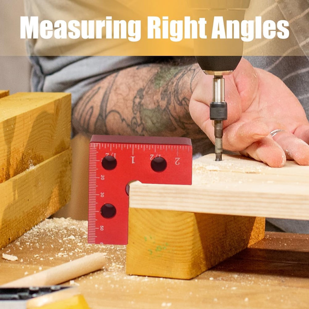 Mini 90 Degree Positioning Squares 2 Pack, Aluminium Alloy Clamping Squares for Woodworking, Clamping