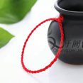 thumbnail image 3 of U8MO 50 Braided Lucky Red Black String Bracelet 2mm Jewelry Rope for Slider Charm -Red, 3 of 9