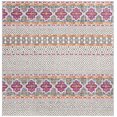 thumbnail image 3 of Safavieh Madison Collection MAD797F Boho Chic Non-Shedding Living Room Bedroom Area Rug, 5'3" x 5'3" Square, Grey / Ivory, 3 of 4