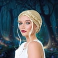 thumbnail image 3 of Milkmaid Braided Blonde Adult Costume Wig, 3 of 5