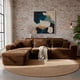 thumbnail image 5 of Ilios Innova | Sala Modular Catania de 4 Piezas, Relleno de Espuma, Tela Chenille Acanalada Café, Diseño Minimalista Configurable con Taburete, 5 of 9