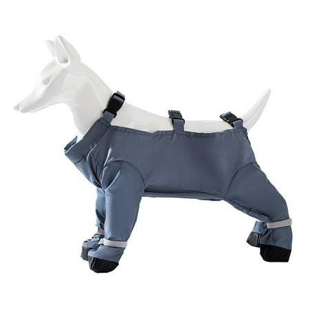 Primegos Dog Boots Leggings Adjustable Strap Waterproof Dust-proof Non-slip Dog Paw Protectors Shoes Snow Pants Outdoor Small Medium Dog Suspender Boots