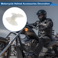 thumbnail image 3 of Accesorios para Casco de Motocicleta Decoración Moño de Sirena para Cascos de Motocicleta Bicicleta Esquí Etiqueta de Tela Blanca 1 Set, 3 of 6
