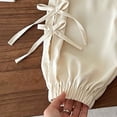 thumbnail image 6 of Gubotare Baby Bloomers Toddler Kids Boys Girls Striped Linen Harem Pants Elastic Waist Baby Toddler Lounge Long Pants Spring Cute Summer Casual Gauze Pants 2T 3T (White,2-3 Years), 6 of 8