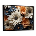 thumbnail image 2 of Designart "Radiant White And Orange Daisy Florescence" Daisies Floater Framed Wall Art Prints, 2 of 5