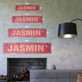 thumbnail image 2 of JASMIN Vintage Plastic Street Sign Childrens Name Room Sign | Indoor/Outdoor |  24" Wide, 2 of 4