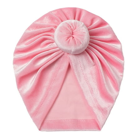 

Kids Caps Baby Hat Toddler Baby Boys Girls Cap Beaniess Knotted Elastics Turban Hat