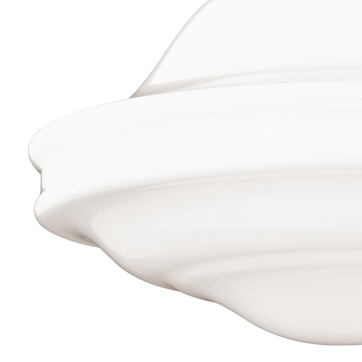 Huntley 12-in W Bronze Farmhouse Schoolhouse Semi Flush Mount Ceiling Light White Glass