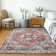 thumbnail image 4 of Delara 5'x7' Machine Washable Area Rug, Soft & Durable, Non-Slip, Stain Resistant, Persian Sunset, for Bedroom, Living & Dining Room, 4 of 8