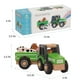 thumbnail image 3 of WoodenEdu Juguetes de tractor de madera para niños pequeños de 1 a 3 años, juguetes para vehículos de bebé, juguetes de empuje manual para niños de 1, 2 y 3 años (verde), 3 of 5