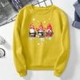 thumbnail image 4 of Sweat à Capuche d'Hiver pour Femmes Mode Cardigan Col Rond Chaud Imprimé Noël Pull de Noël Hoilidy Blouse Ample Mi-Longue, 4 of 6