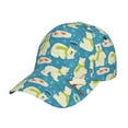 thumbnail image 1 of Balery Cute Polar Bear Fishing Gorra de béisbol de tamaño ajustable para correr, entrenar y actividades al aire libre. Gorra de papá para todas las estaciones., 1 of 6