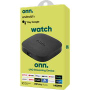 onn. Android TV 4K UHD Streaming Device with Voice Remote Control & HDMI Cable